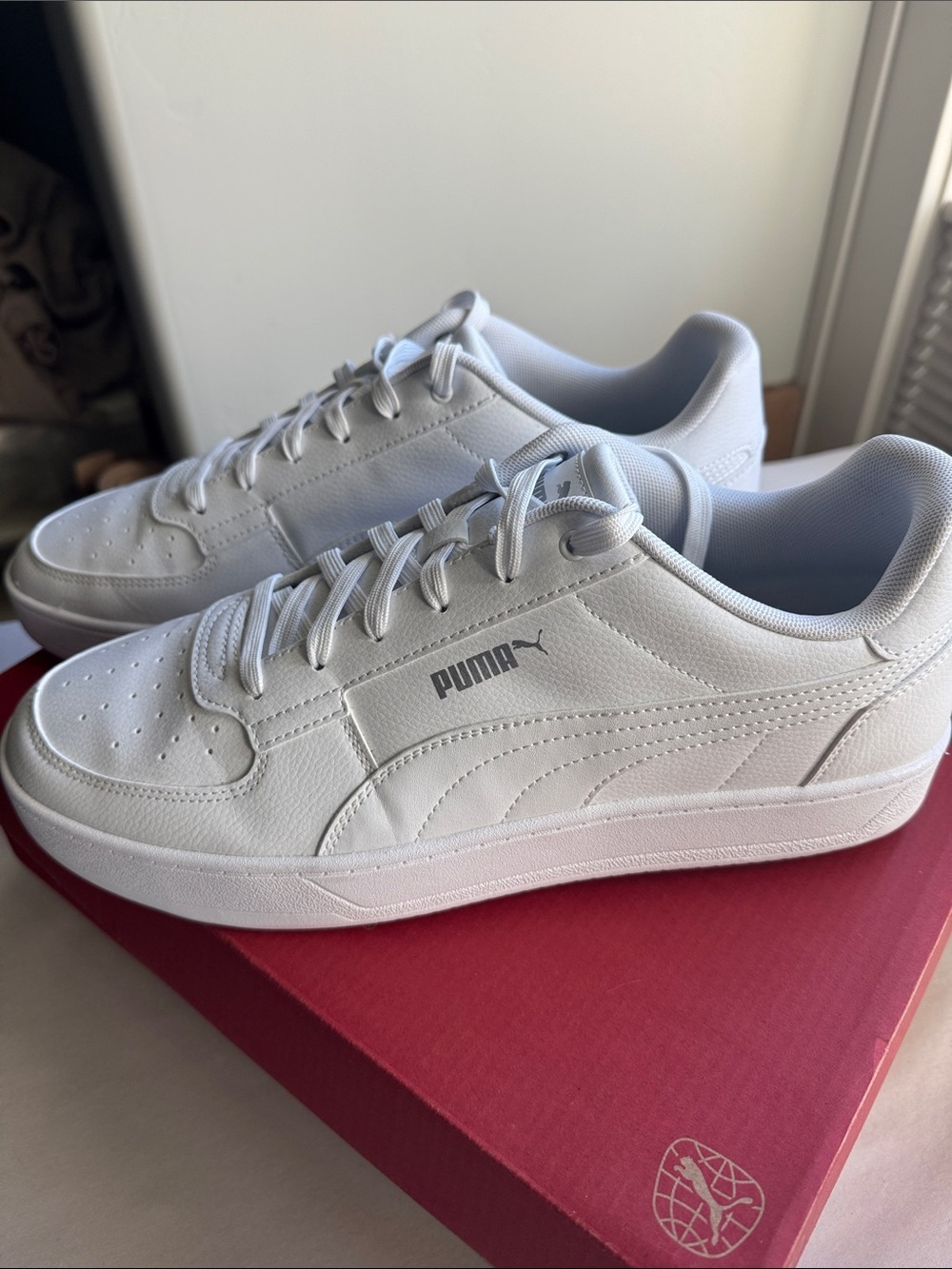 PUMA Men's Caven 2.0 Sneaker Size 12M Puma White/Puma Silver activewear sports